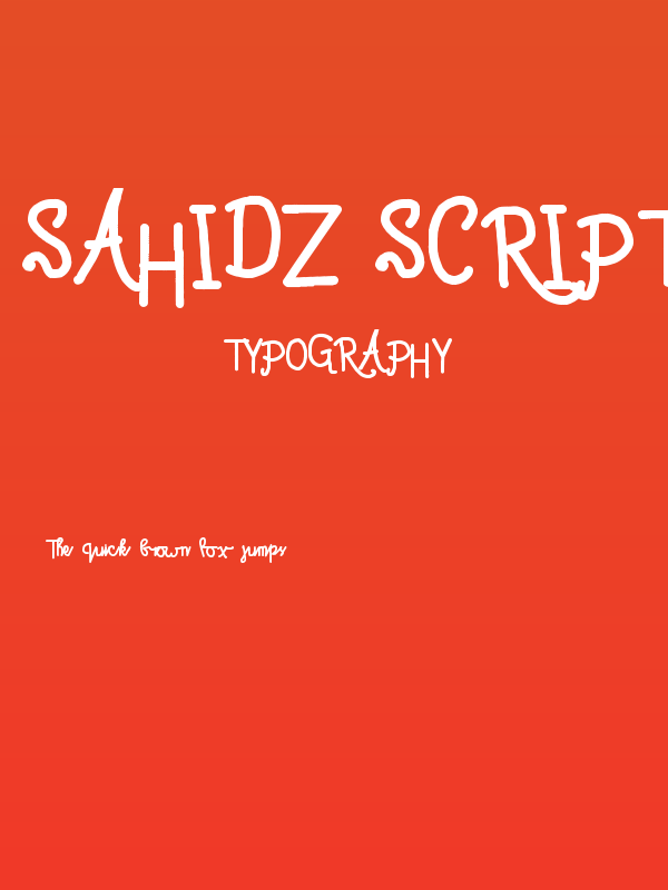 Sahidz script Poster