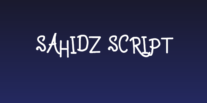 Sahidz script Social Header