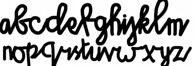 Sahidz script फ़ॉन्ट लोअरकेस