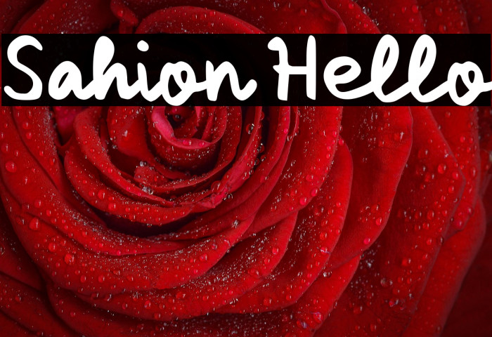 Sahion Hello Example 2