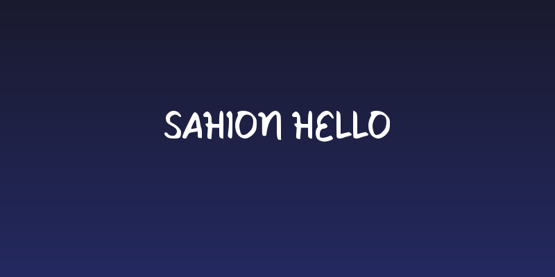 Sahion Hello Social Header