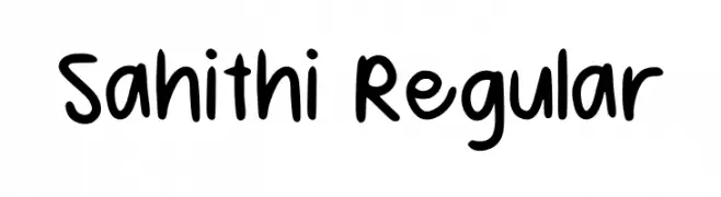 Sahithi Regular  Descarca Fonturi Gratis