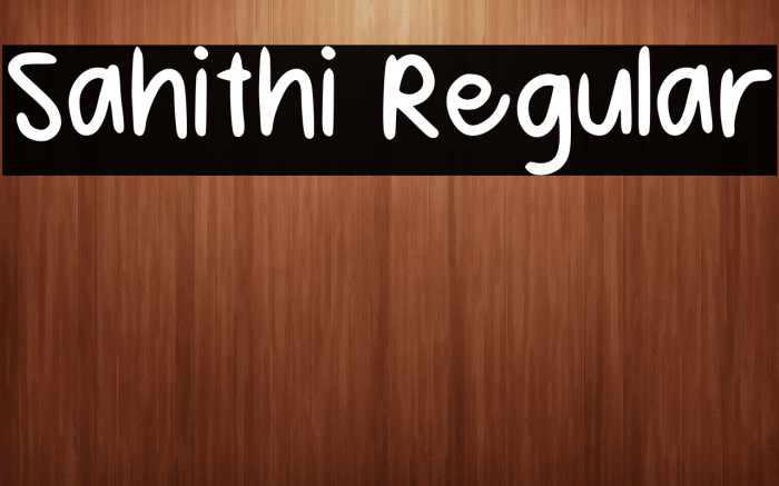 Sahithi Regular Example 1