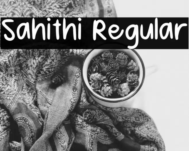 Sahithi Regular Fuentes examples