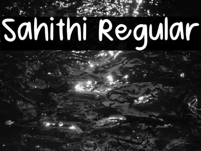 Sahithi Regular Fuentes examples