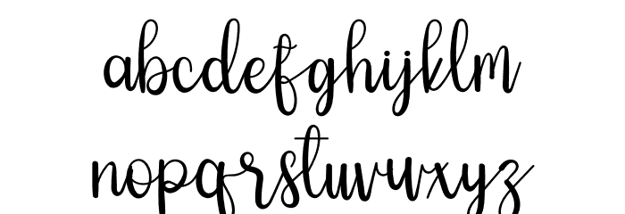 Sahitna Font LOWERCASE