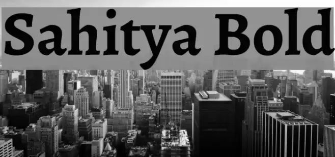 Sahitya Bold Font examples