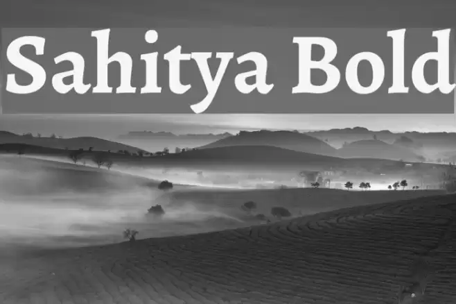Sahitya Bold Font examples