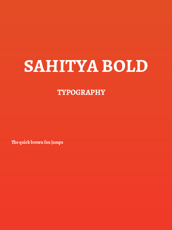 Sahitya Bold Poster