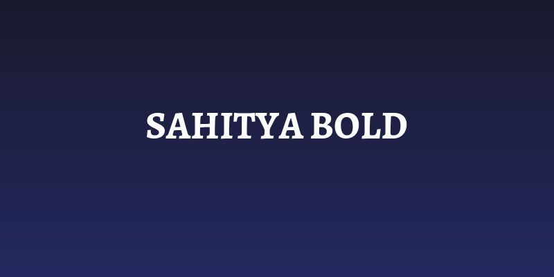 Sahitya Bold Social Header