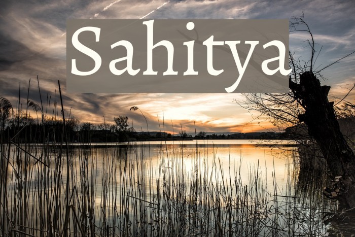 Sahitya Font examples