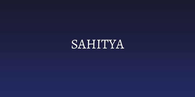 Sahitya Social Header