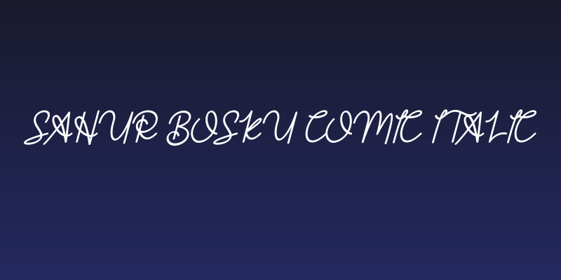 Sahur Bosku Comic Italic Social Header