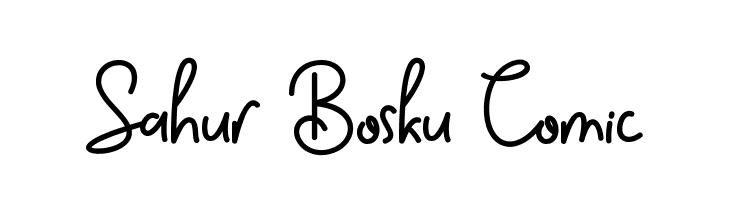 Sahur Bosku Comic  font caratteri gratis