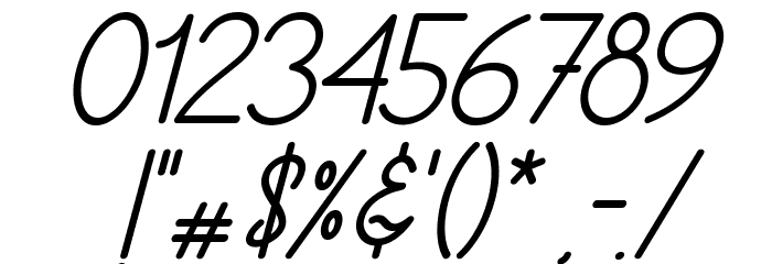 Sahur Bosku Script Italic Font OTHER CHARS