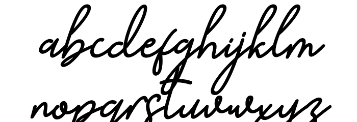 Sahur Bosku Script Italic Font LOWERCASE