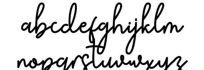 Sahur Bosku Script Font LOWERCASE