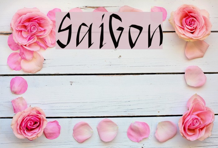 SaiGon Font examples