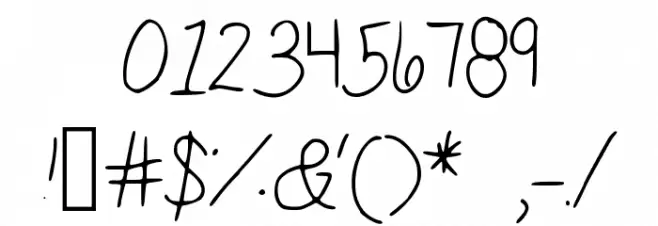 SaidItInASimpleWay Font OTHER CHARS