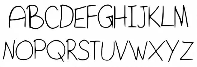 SaidItInASimpleWay Schriftart Groß