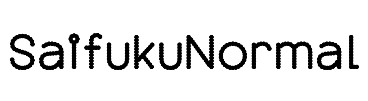 Saifuku Normal  Fuentes Gratis Descargar