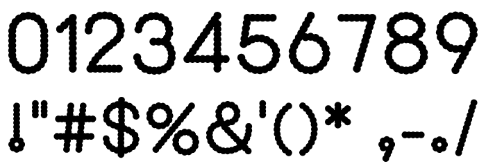 Saifuku Normal フォント その他の文字