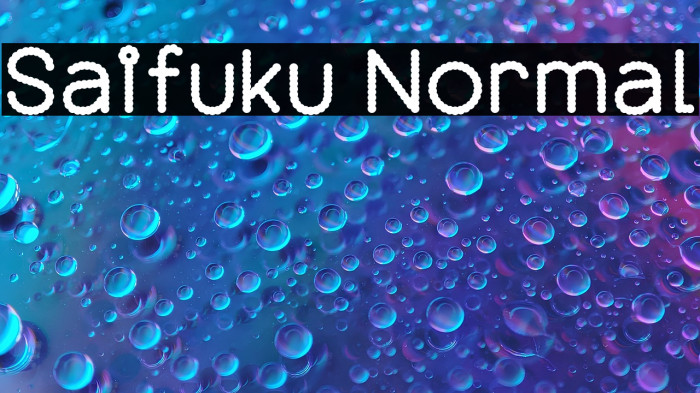 Saifuku Normal Example 1