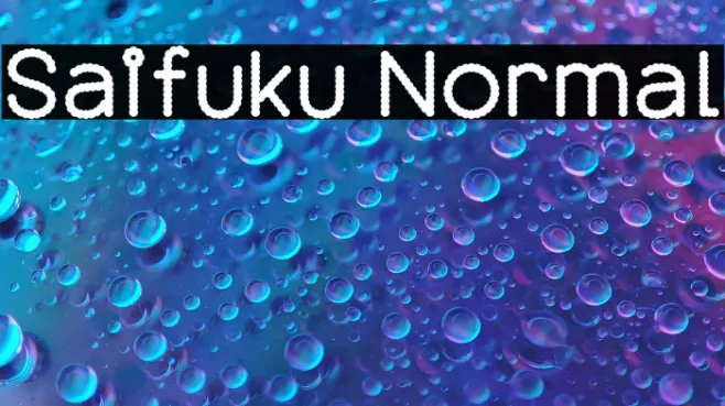 Saifuku Normal Example 1