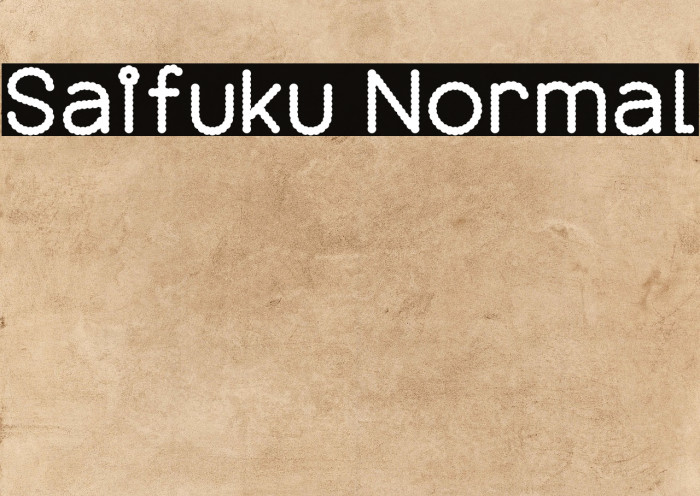 Saifuku Normal Example 3