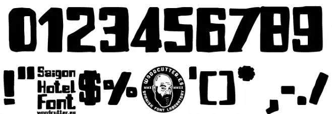 Saigon Hotel Font OTHER CHARS