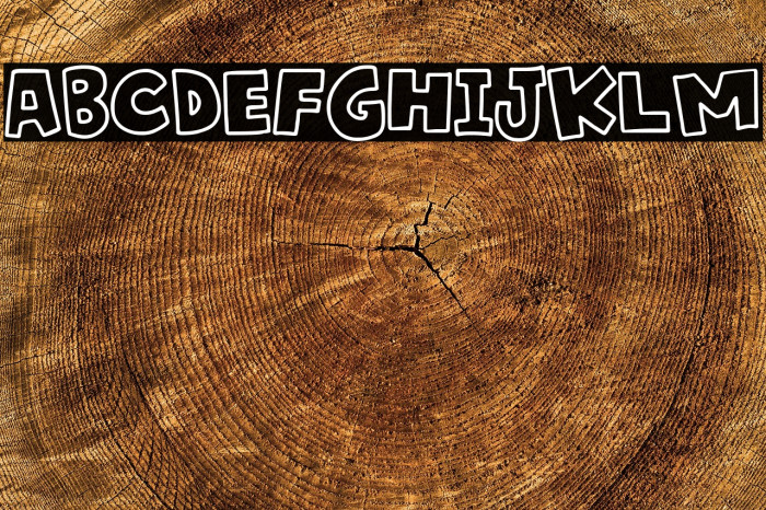 Saigon Melon Outline Caratteri examples