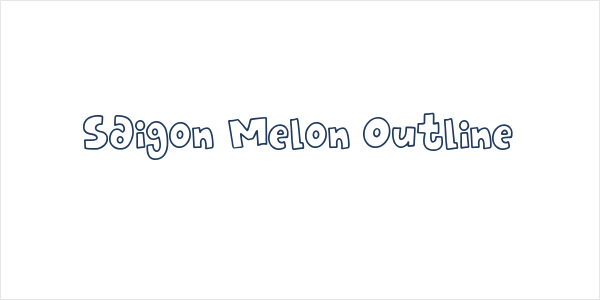 Saigon Melon Outline Logo