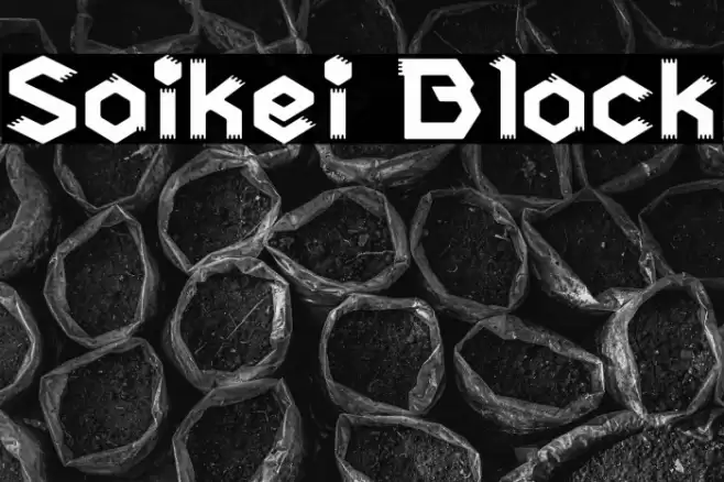 Saikei Black Font examples