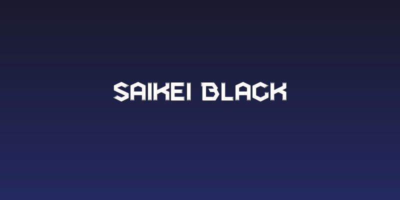 Saikei Black Social Header