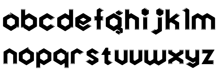 Saikei Black Font LOWERCASE