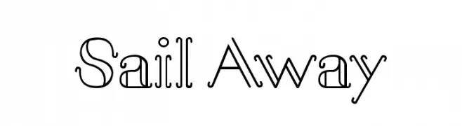 Sail Away  Frei Schriftart Herunterladen