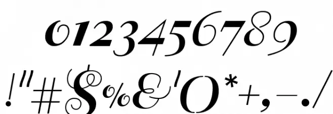 Sail Font OTHER CHARS