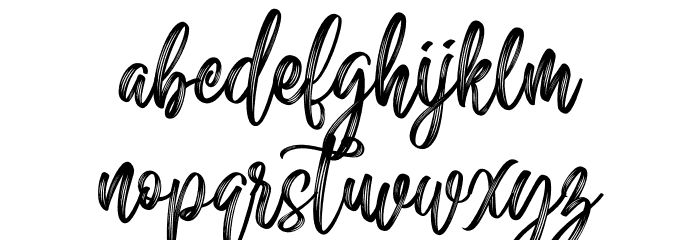 Sailing Heart Font LOWERCASE