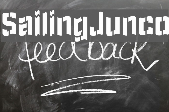 SailingJunco Font examples