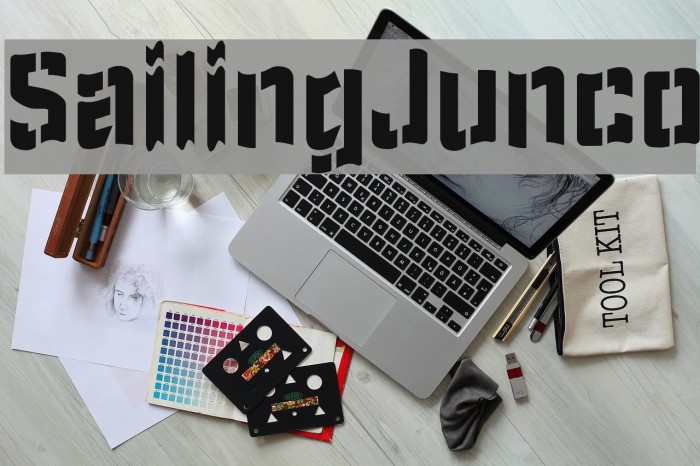 SailingJunco Font examples