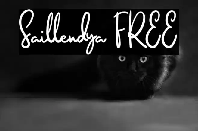 Saillendya FREE Font examples