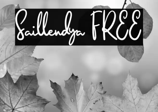 Saillendya FREE Font examples