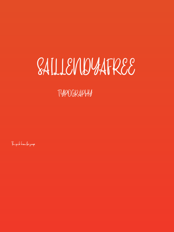 SaillendyaFREE Poster