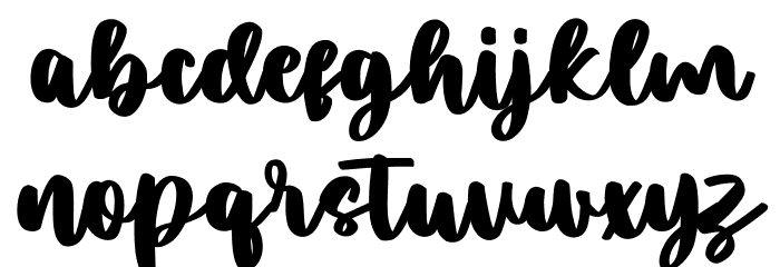 Sailmelly Free Regular Font LOWERCASE