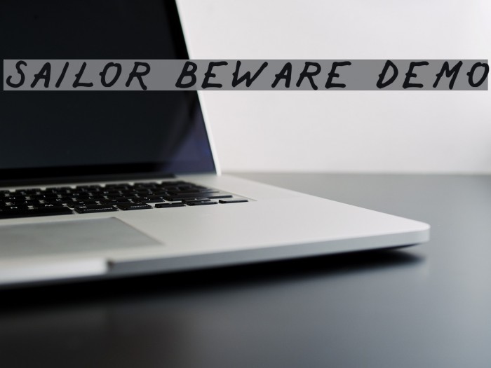 Sailor Beware Demo Font examples