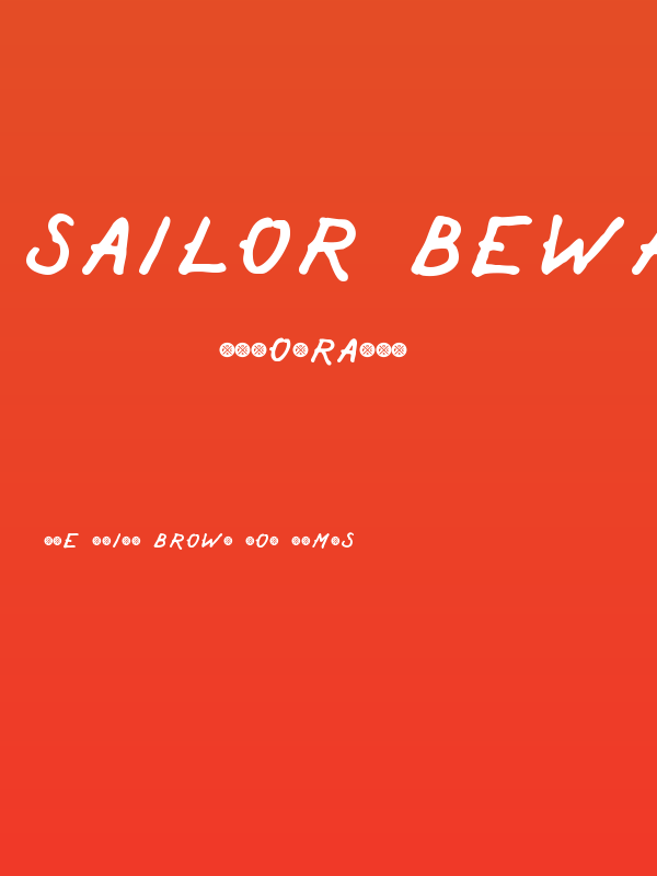 Sailor Beware Demo Poster