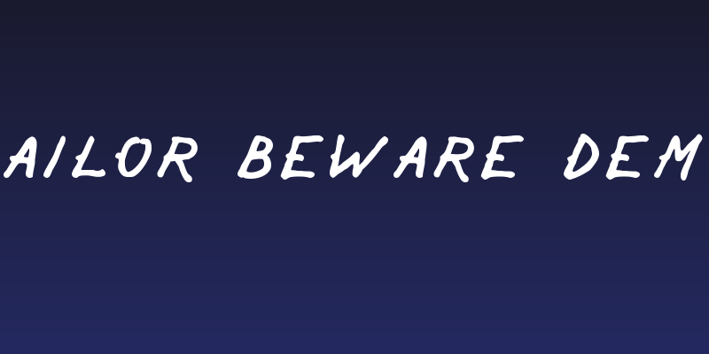 Sailor Beware Demo Social Header