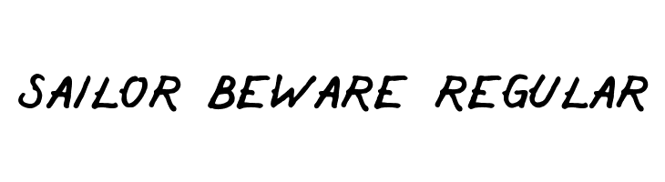Sailor Beware Regular Font