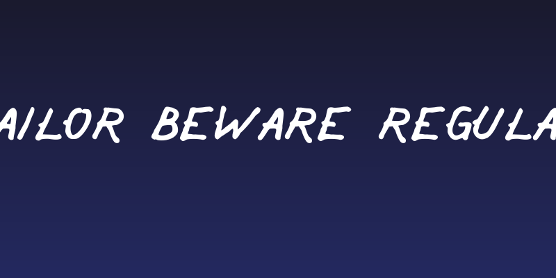Sailor Beware Regular Social Header