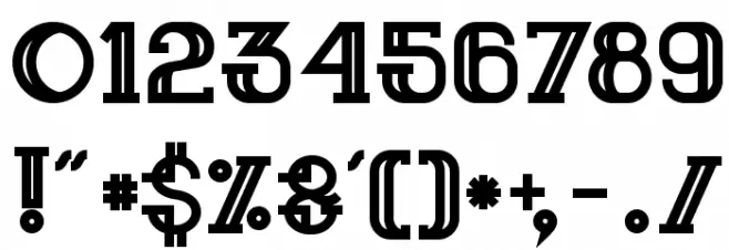 Sailor Bold Font OTHER CHARS